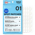 caraseoul Pimple Patches, 2 Size Hydrocolloid Acne Patch for Zits and Blemishes, Bakuchiol & Aloe Vera, Korean Skin Care, Easy to Use – Dermatology Tested