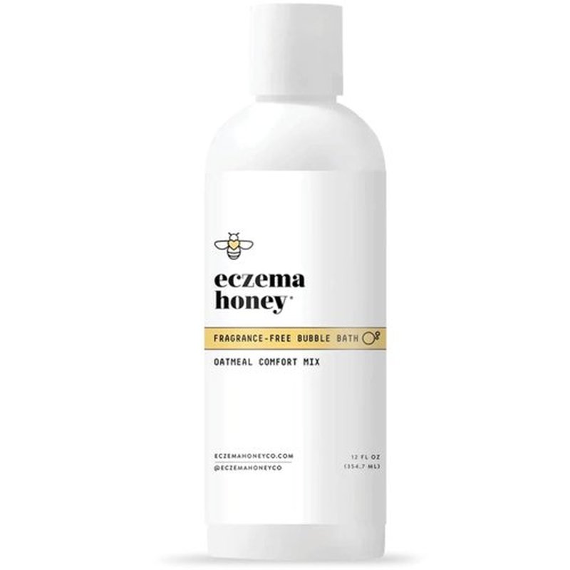 ECZEMA HONEY Oatmeal Comfort Bubble Bath - Fragrance-Free Moisturizing Body Wash & Soak for Sensitive Skin (12 Oz)