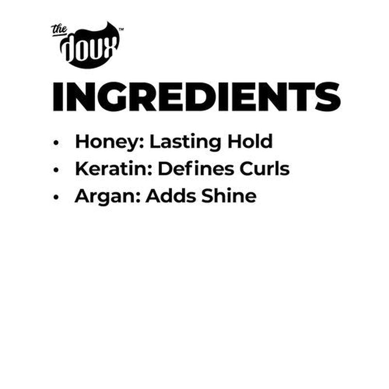 Doux POP LOCK Curl Forming Glaze - 5-Day Anti-Humidity Gel with Honey & Argan Oil for Natural Hair