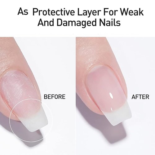 beautilux Rubber Base, 100ml Clear Soak Off Rubber Base Gel Polish for Professional Salon or DIY at Home, 3.38 fl.oz