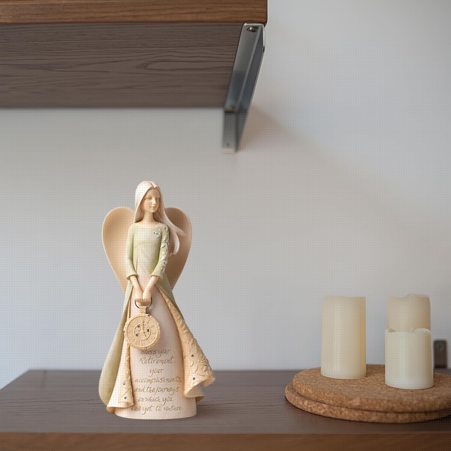 Retirement Gifts for Women - 6.5" Elegant Angel Figurine Set | Perfect for Coworkers, Teachers, Nurses & Friends