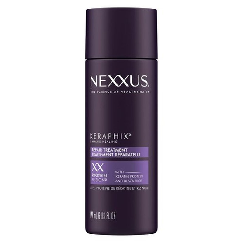 Nexxus Keraphix Damage Repair Treatment Cream - Strengthens Damaged Hair with Keratin & Black Rice | 6 oz