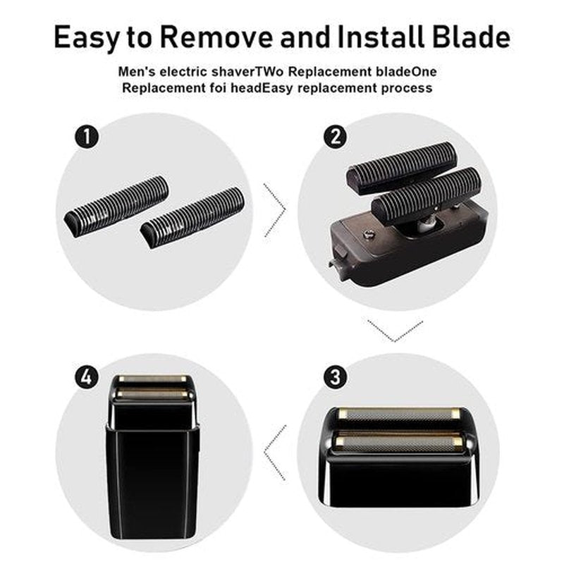 BaBylissPRO Replacement Foil and Cutters - Precision Shaving Set (2PC Black)