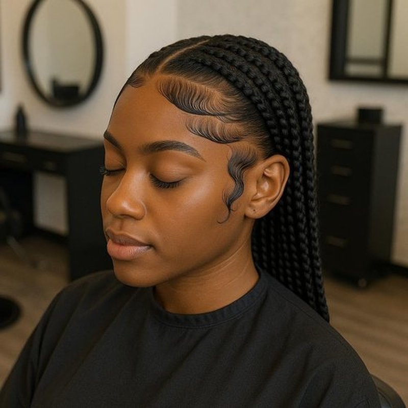 Edge Control Gel for Black Women (16 oz) | All Natural Professional Extreme Hold, High Shine Wax | Frizz & Flake-Free Organic Braiding Jam | For Curly Hair, Braids, Locks, Twists, Cornrows