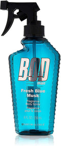 Parfums de Coeur Bod Man Fresh Blue Musk Body Spray - Invigorating 8 oz Fragrance for Men