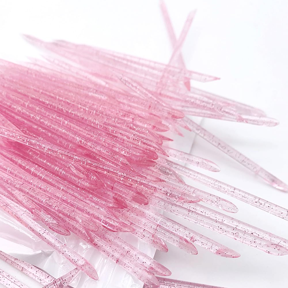 100 Set Press On Nail Tool Kit, Including 100pcs Mini Nail Buffer, 100pcs Nail File, 100pcs Nail Stick, 100pcs OPP Bag, Disposable Manicure Kit for Nail Salon Home