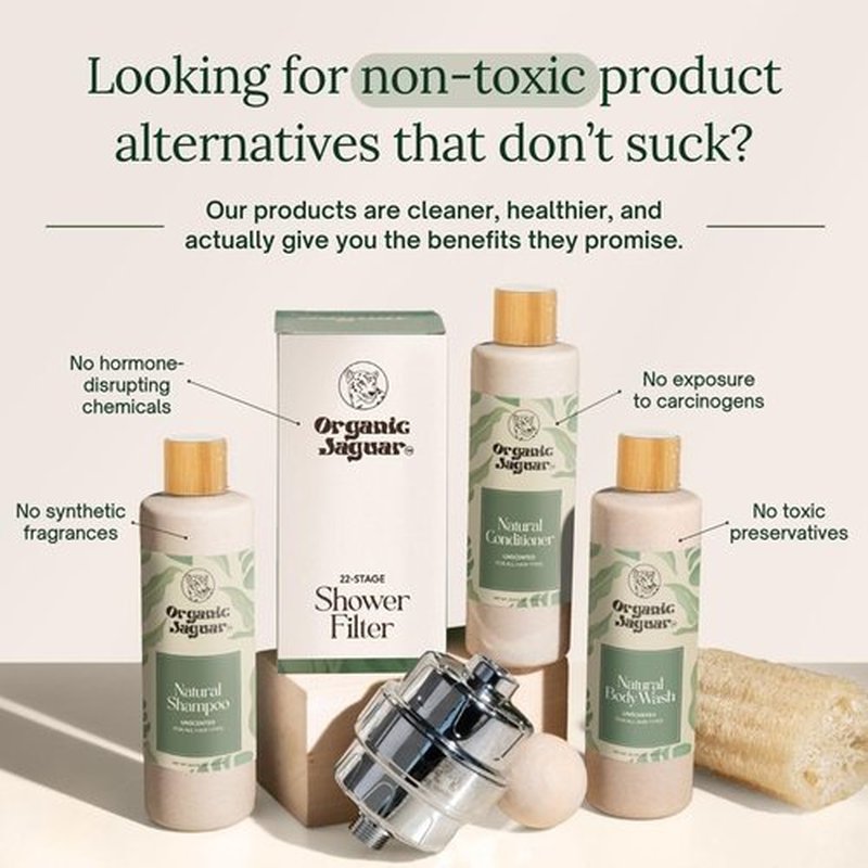 Organic Jaguar Natural Body Wash with Aloe Vera Gel and Shea Butter, Bath and Shower Soap Cleanser for Body Care, Leaves Skin Soft & Hydrated, Unscented, Sulfate and Paraben Free, 13.5 fl oz