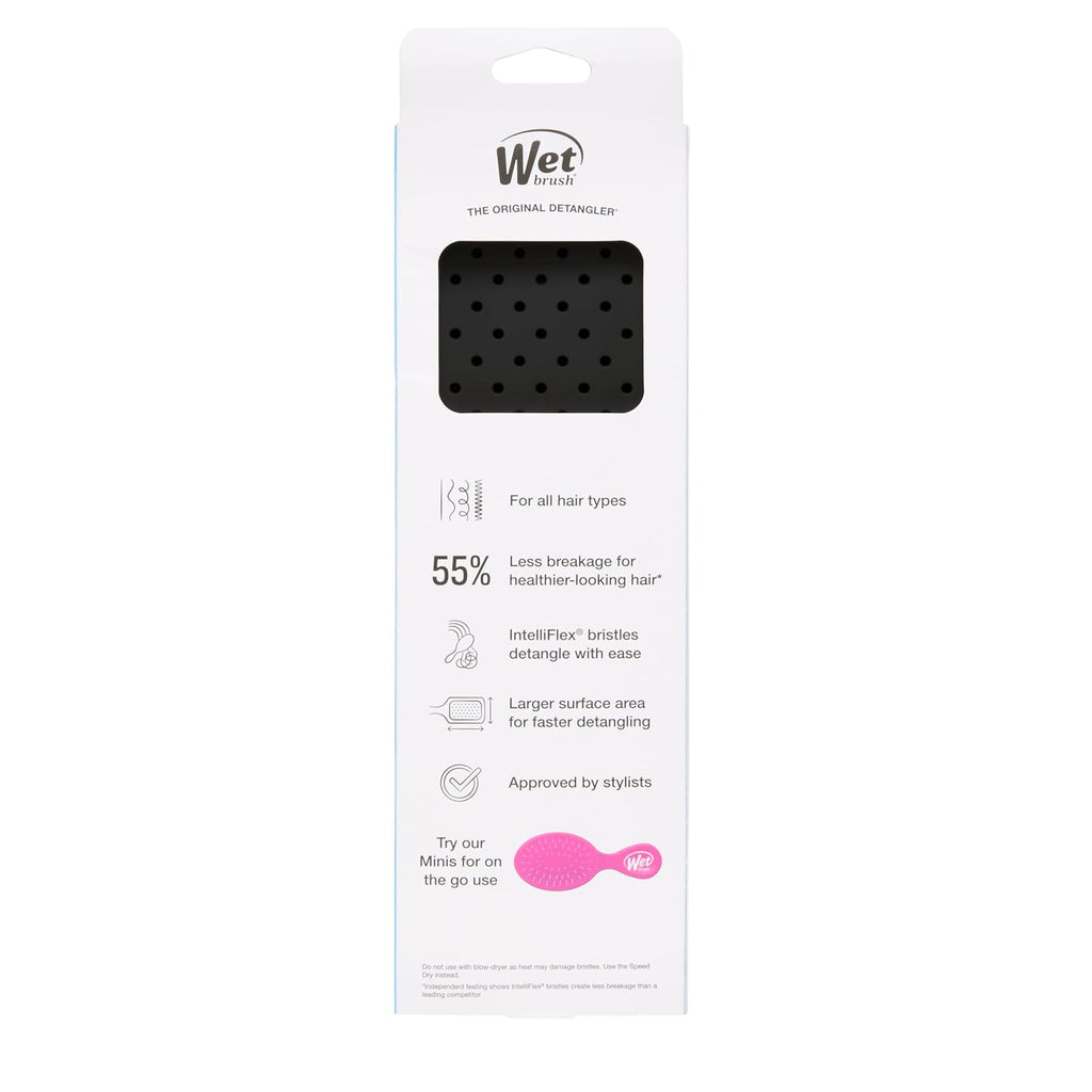 Wet Brush Paddle Detangler Hair Brush - Ultra-Soft IntelliFlex Bristles | AquaVent Design for All Hair Types