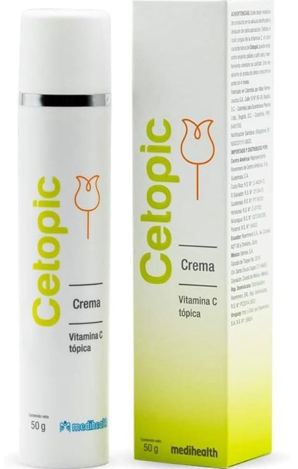 Cetopic Original Vitamin C Cream Anti-Aging, Facial Cream 50 g Tube