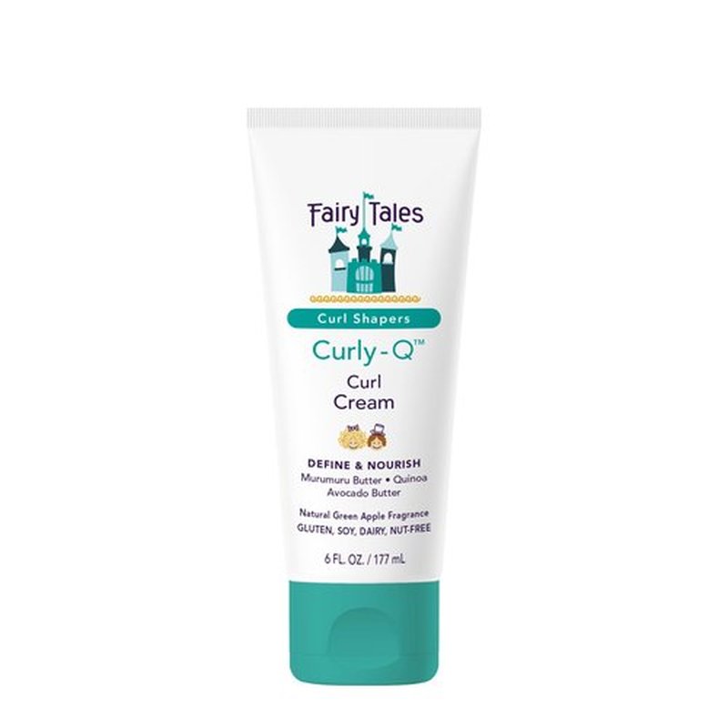 Fairy Tales Curly Q Kids Curl Cream – Lightweight Curl Crème for Curly and Wavy Hair Kids - Paraben, Sulfate, Gluten and Nut Free - 6 oz