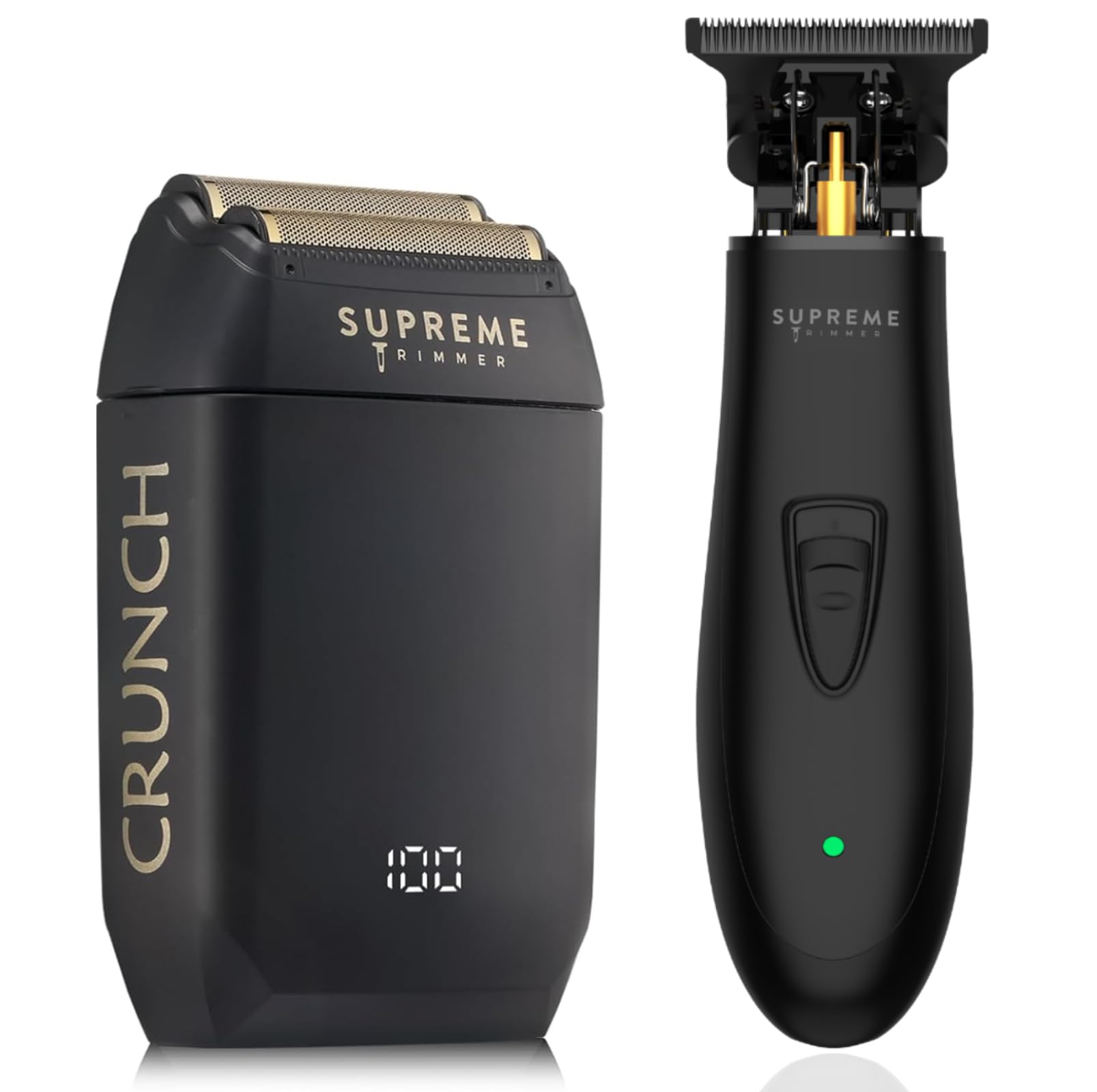 Supreme Trimmer DLC T Shaper & Crunch Lite Haircutting Kit | Barber Hair Trimmer ST5205 & STF600 Foil Shaver, Professional Beard Trimmer | Pink