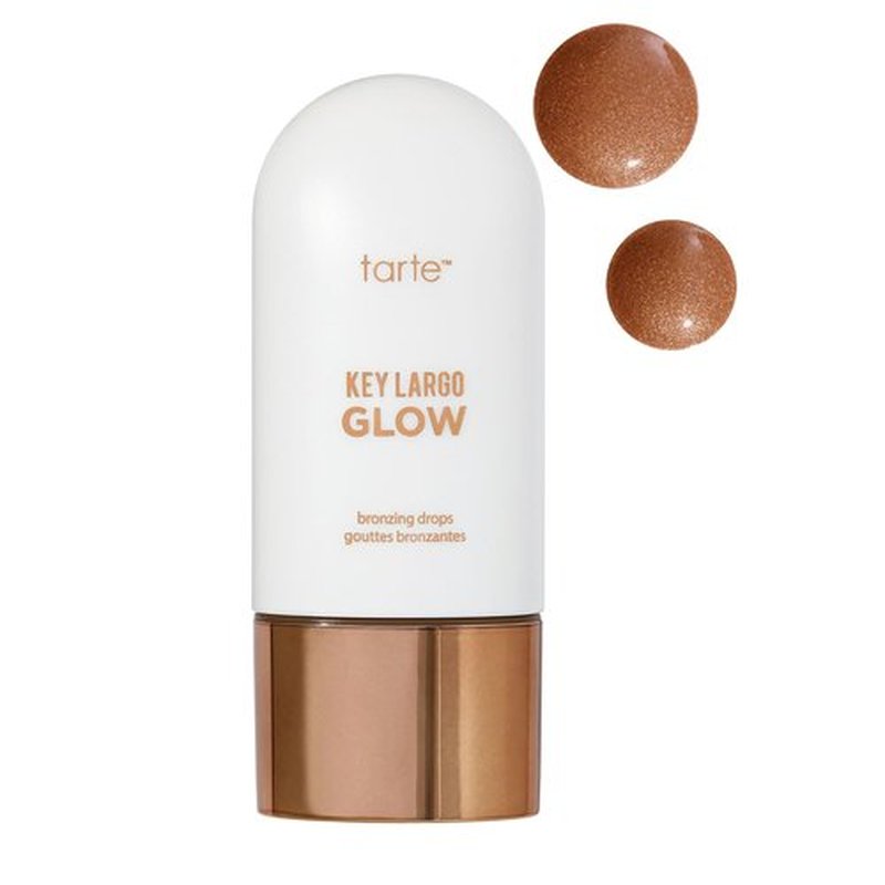 Tarte Key Largo Glow Bronzing Drops - Luminous Serum-Infused Liquid Bronzer with Vegan Squalane & Vitamin E for Radiant Sun-Kissed Glow