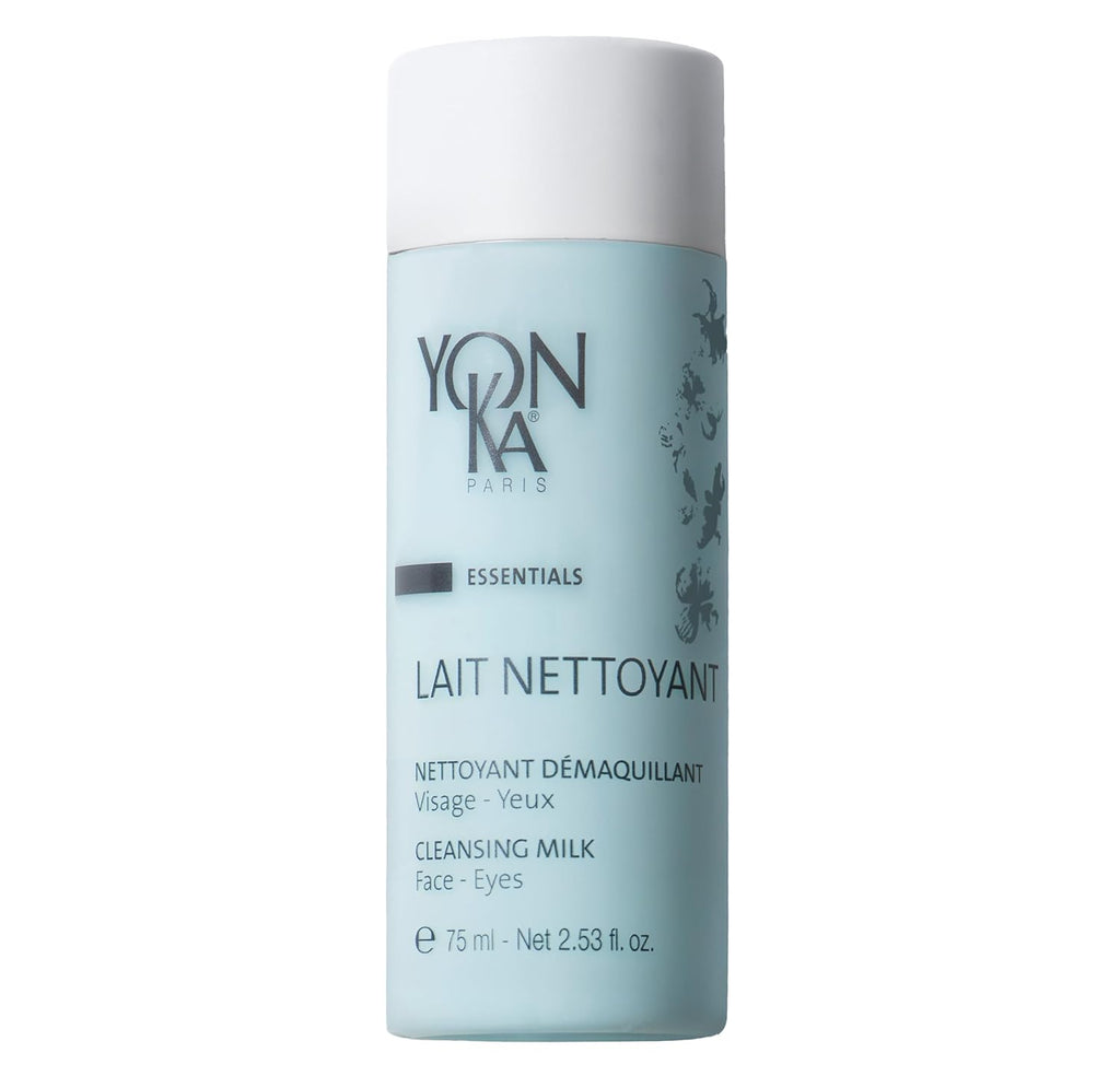 Yon-Ka Lait Nettoyant Cleanser Set - Gentle Plant-Based Milk Cleanser & Makeup Remover | Full Size & Travel Size, 6.76 fl oz & 2.53 fl oz