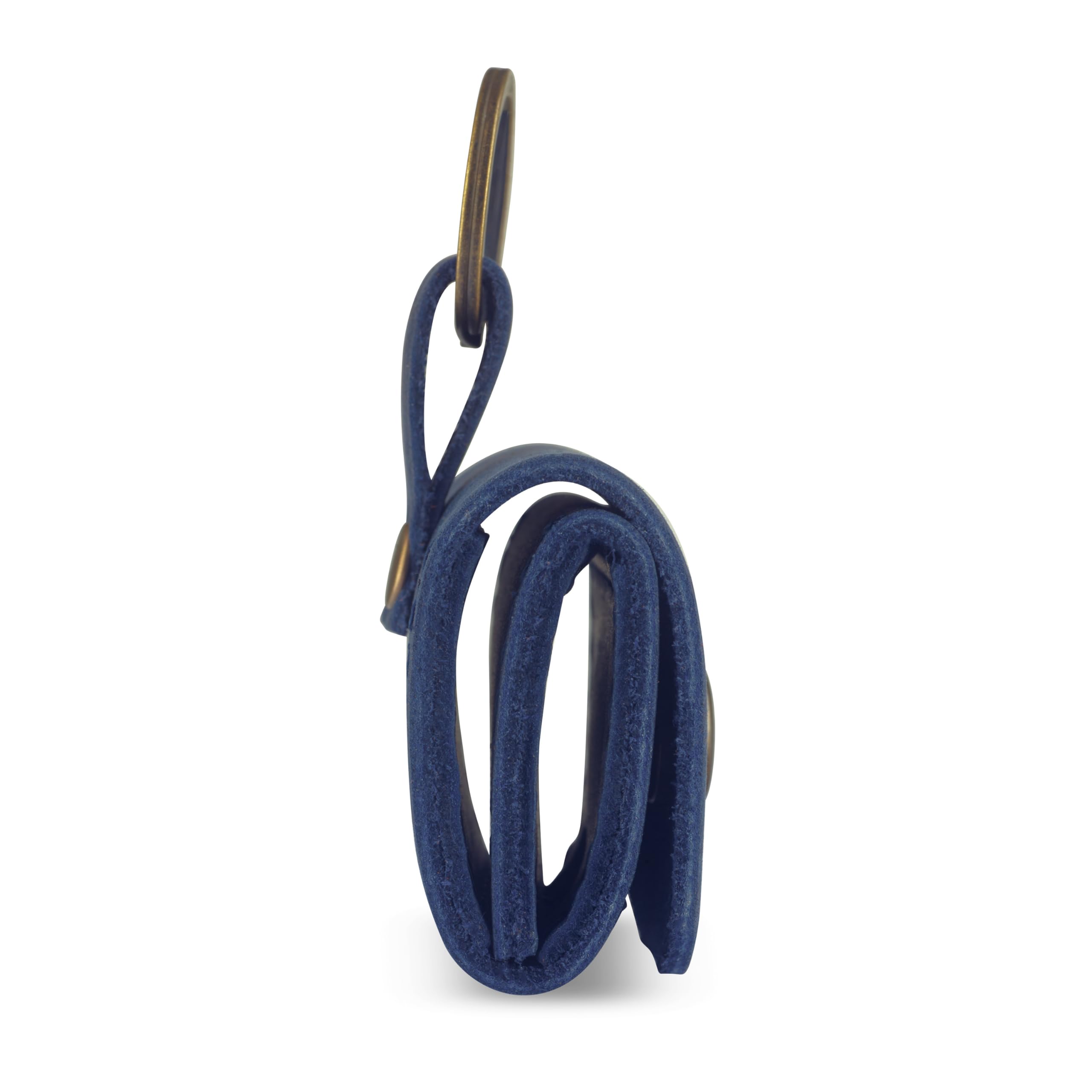 Leather SD Card Holder Keychain, SD Card Case Key Fob, Micro SD Card Holder Organizer, SD Card Storage Case, Memory Card Case Cover, Travel Memory Card Case (Blue)