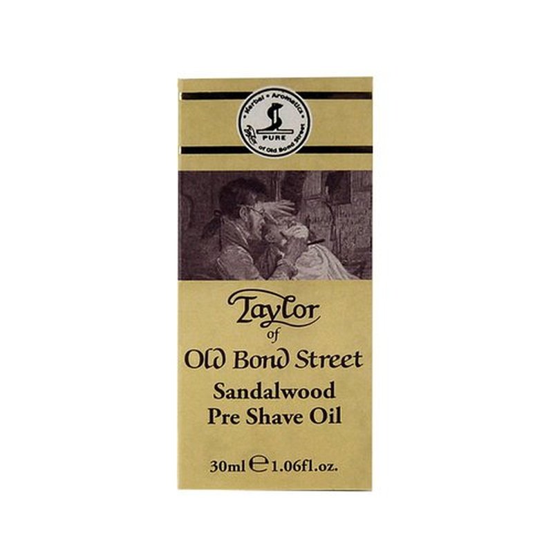 Taylor of Old Bond Street Sandalwood Pre-Shave Oil - 1.06 oz | Nourishing & Soothing Formula