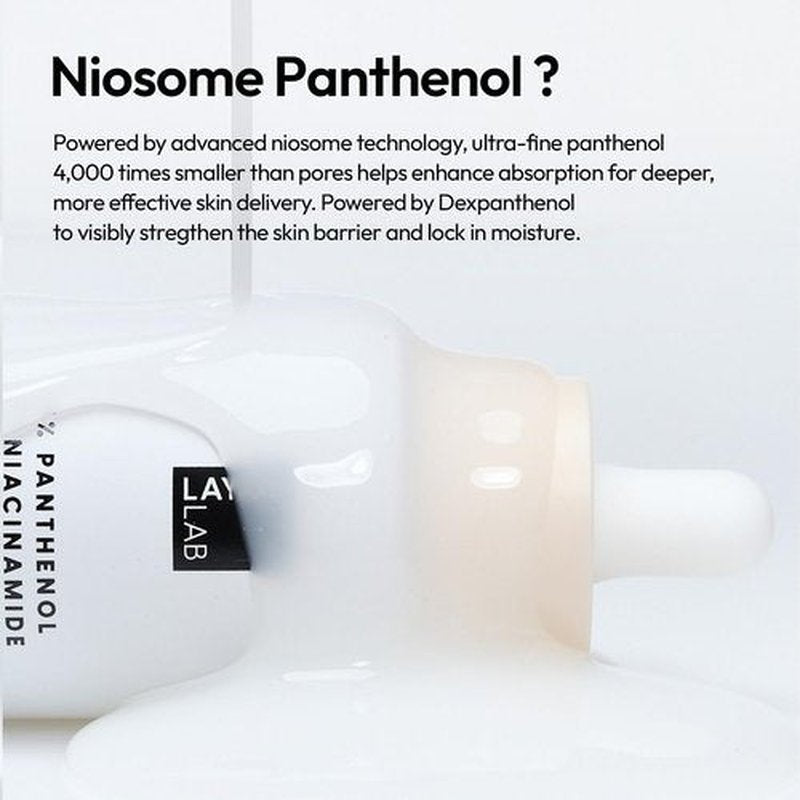 LAYERLAB Barrier Boost Serum with 5% Panthenol 4% Niacinamide, Soothing Korean Skincare for Sensitive Skin, Niosome Panthenol Serum, 30ml, 1.01 fl.oz.