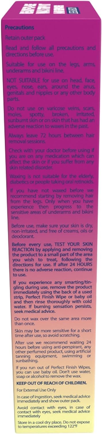 Veet Leg and Body Hair Remover Cold Wax Strips, 40 ct (Pack of 6)