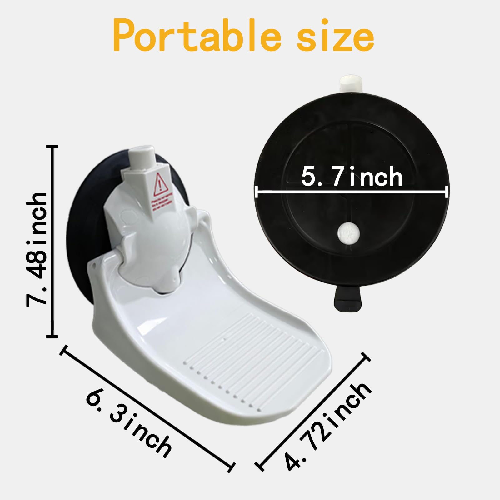 Houlishu Shower Foot Pedals with Foldable Shaving Leg Hair with Strong Suction Cups for RV bathrooms