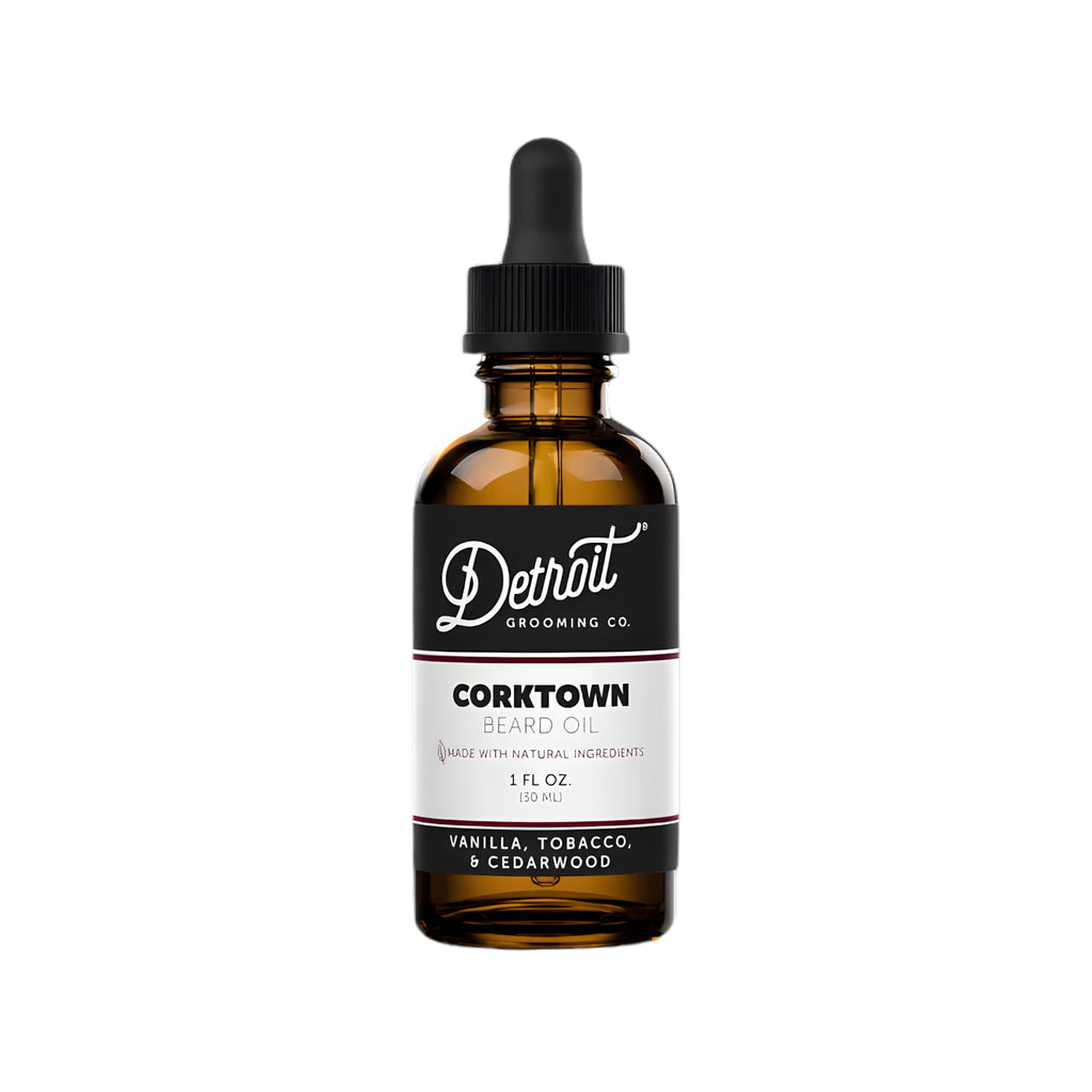 Detroit Grooming Co. Beard Oil | Corktown | Natural Formula, 1 oz