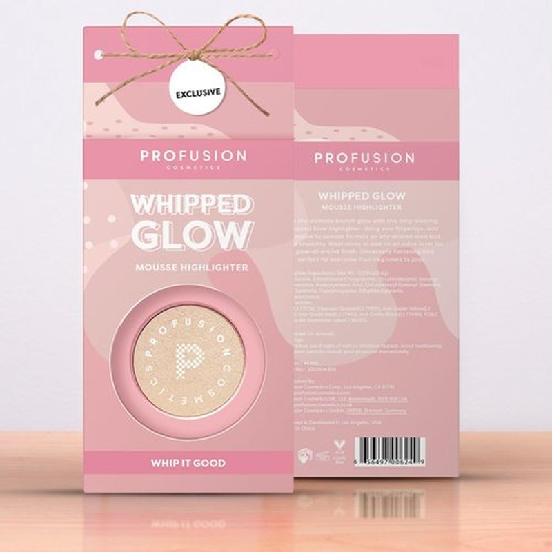 Profusion Cosmetics Whipped Glow Mousse Highlighter - Lightweight Cream for Effortless Radiance | Long-Lasting Shine