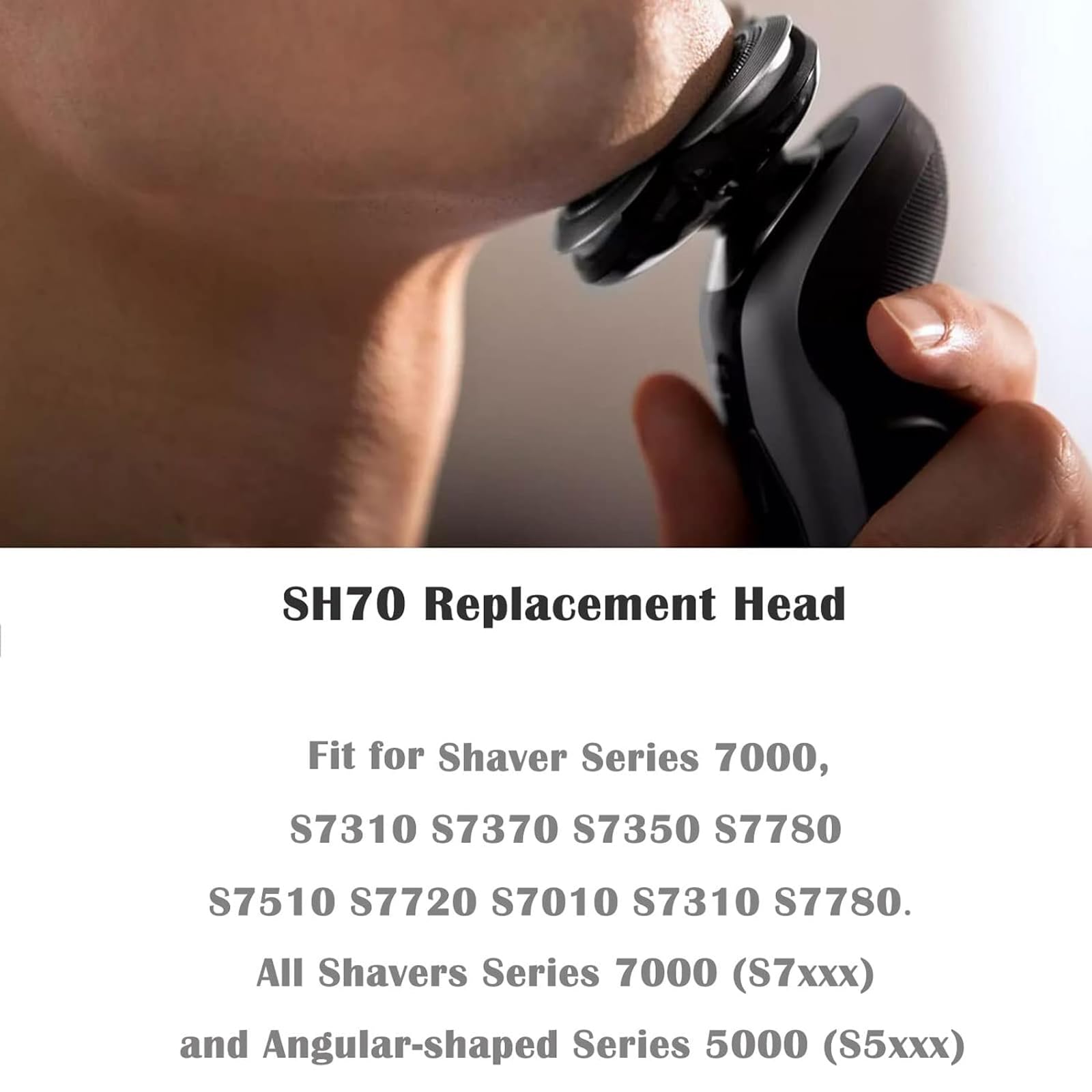 Suleto SH70 Replacement Head Blades Compatible with Philips Series 7000 Electric Shavers, SH71 Replacement Heads Compatible with noreclo Series S7000 S7010 S7310 S7780 S7510 S7720 S7710 S7530 SW7700