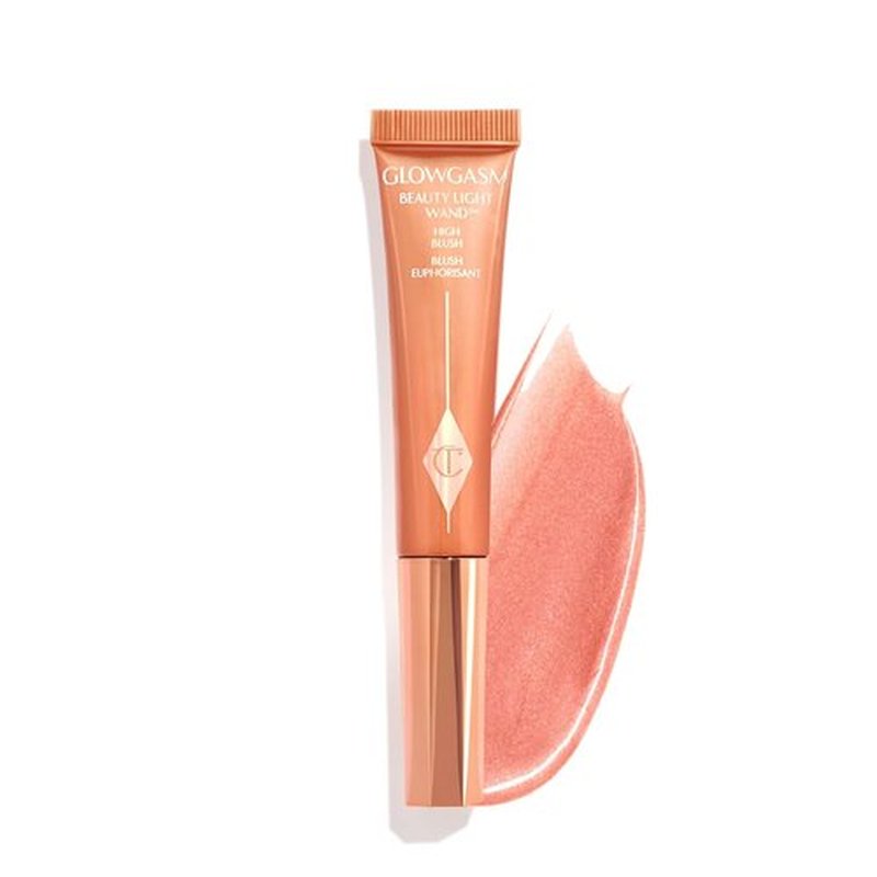 Charlotte Tilbury Beauty Light Wand Liquid Highlighter - Soft-Focus Blush for Radiant Cheeks | Pearlescent Finish