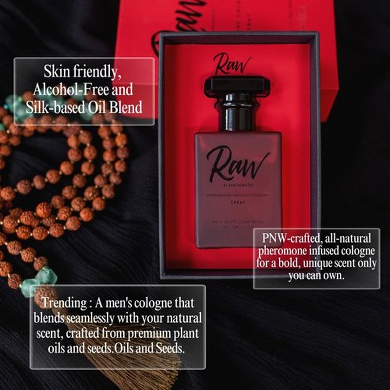 RawChemistry Pheromone Infused Cologne for Men - Alluring Men's Fragrance Spray with Feromones