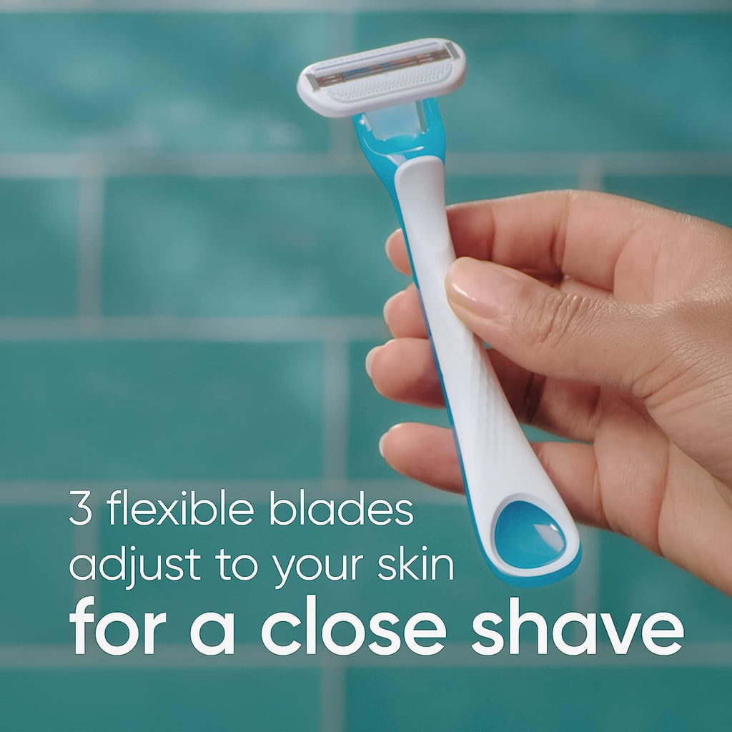 Gillette Venus Oceana Women's Disposable Razor, 3 Razors(Pack of 1)