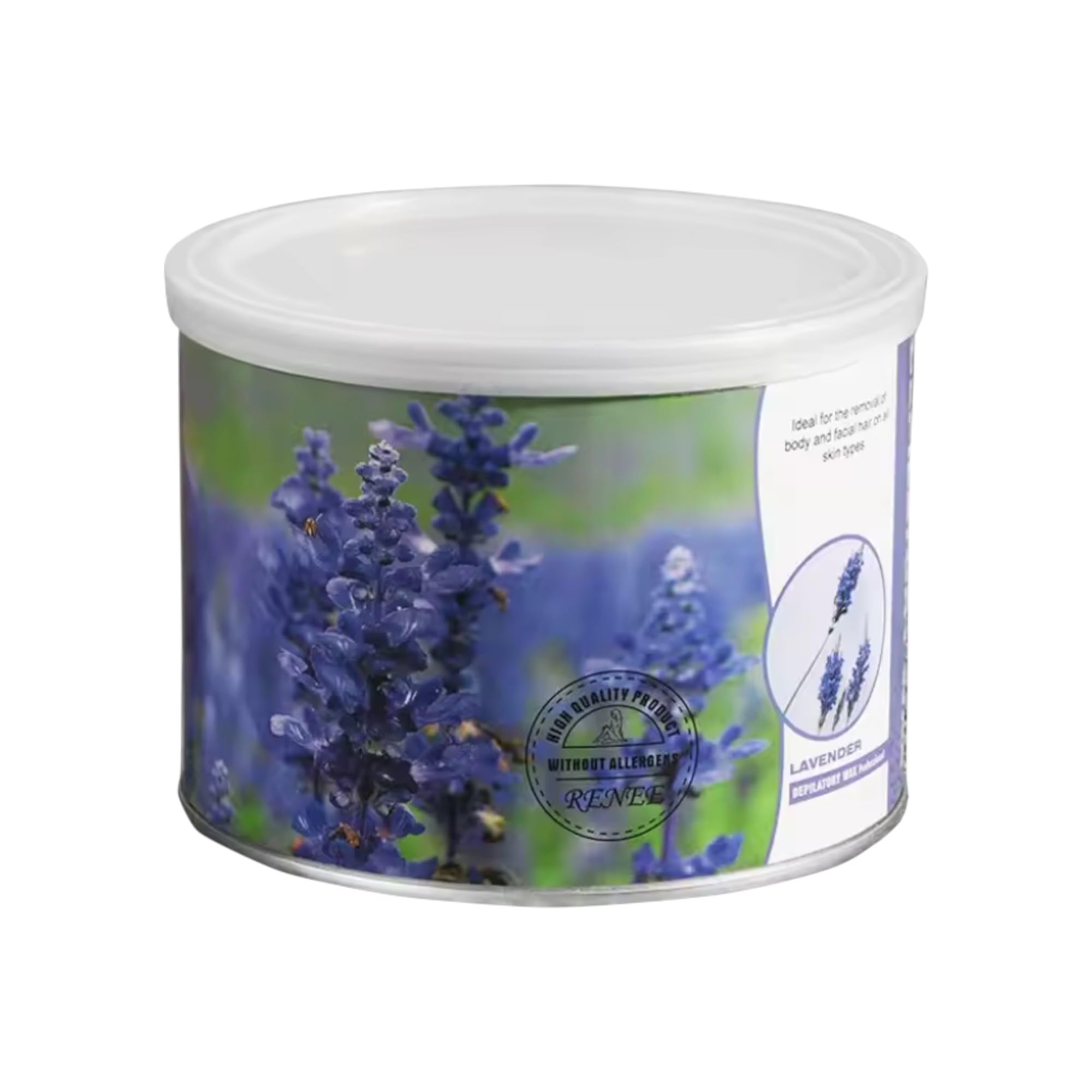 Lavender Soft Wax for Hair Removal – 400 g Strip Wax for Body & Face – Professional Soft Depilatory Wax with Lavender Extract – Smooth, Gentle Hair Removal for All Skin Types