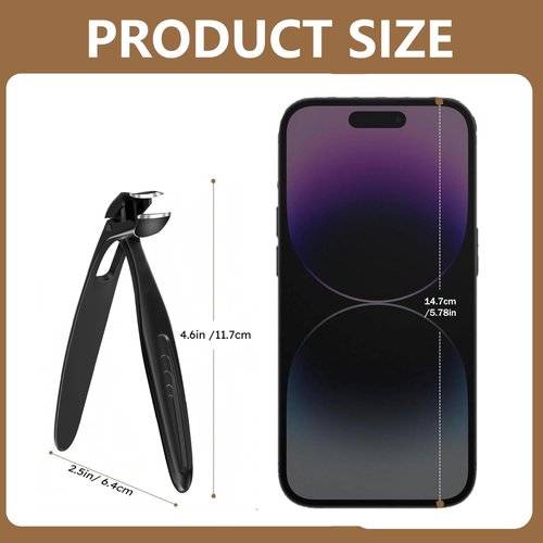 QPOIBSD Long Handle Toenail Clippers for Seniors - 45° Angled Head Wide Jaw Nail Clippers for Thick Nails, Heavy Duty Toe Nail Trimmer with Catcher for Men, Pregnancy, Arthritis, Limited Mobility
