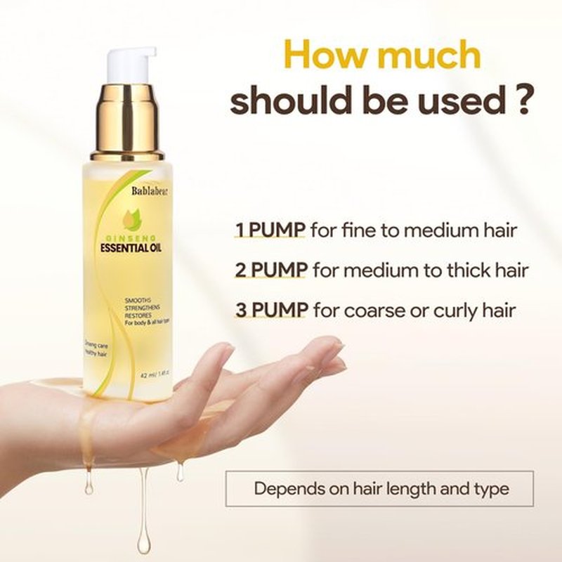 JIESSIA Essential Hair Oil for Dry Damaged Hair, Styling Oil for Hair Treatment, Nourishing, Smooth & Shine, Heat Protectant, Adds Hair Shine and Smooths Split Ends, 42ml