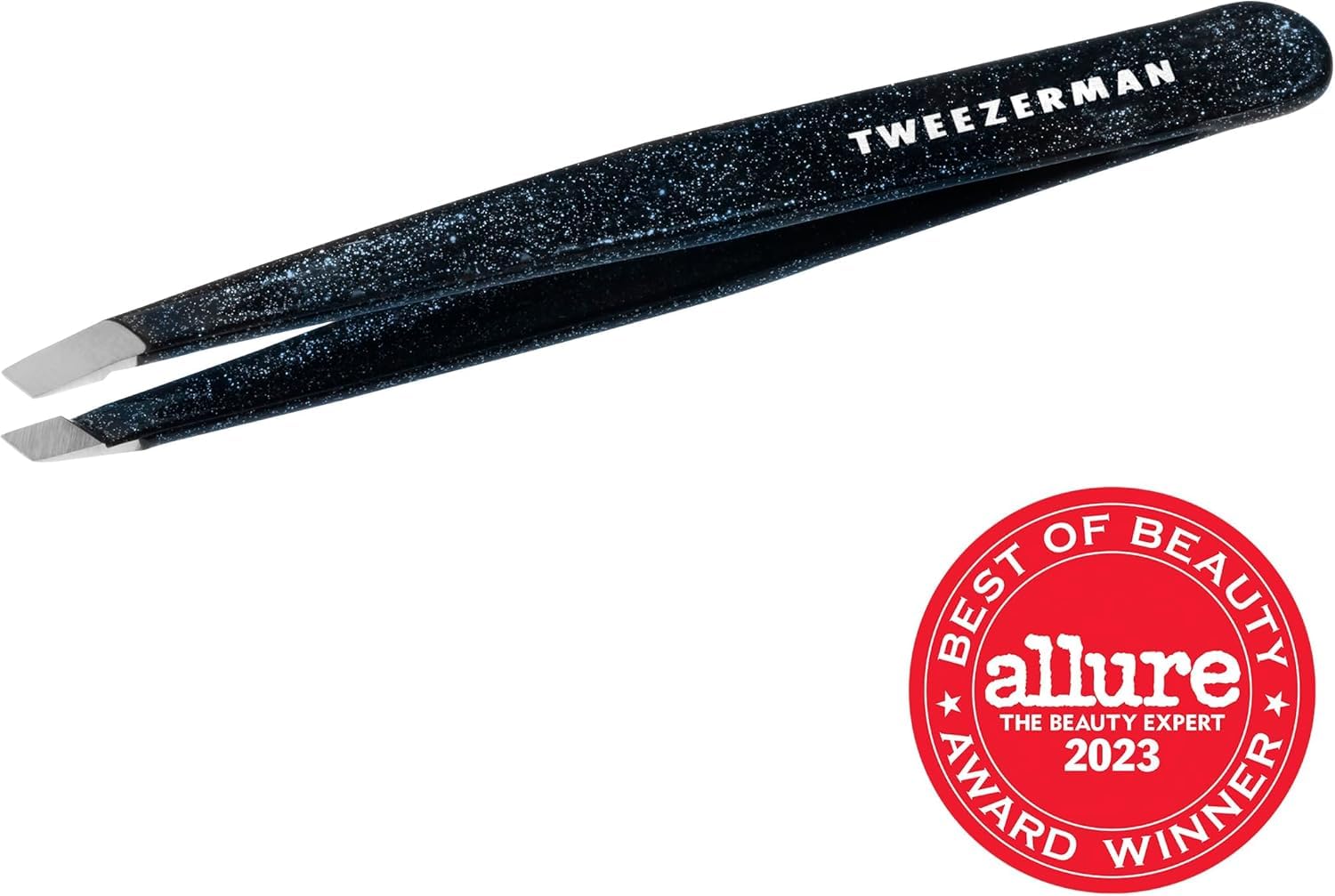 Tweezerman Slant Tweezer – Tweezerman Tweezers for Eyebrows Dusted Onyx