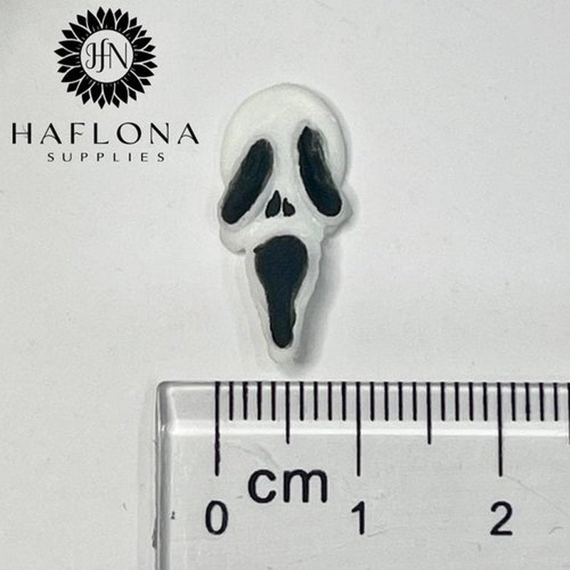 8Pcs 3D Acrylic Ghost Halloween Nail Art Charms Handmade by Acrylic Powder (Ghost-8PCs)