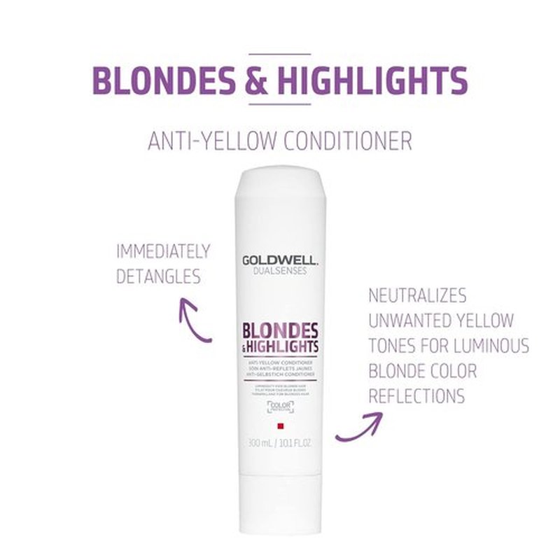 Goldwell Dualsenses Anti-Yellow Conditioner for Blondes & Highlights - 33.8 Fl Oz