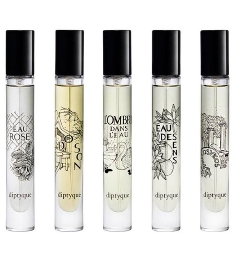Diptyque Eau de Toilette Travel Spray Set - 0.25 Fl Oz Each | Perfect for Men and Women