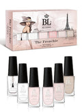 BL The Frenchie Luxury 6 Pack Multi-color French Manicure Professional Nail Polish Set