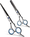 ULG Professional Hair Cutting Scissors & Thinning Shears Kit - Japanese Stainless Steel 6.5 Inch