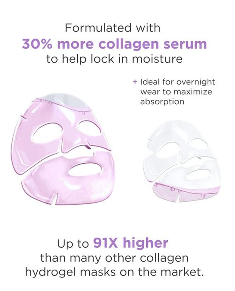 AROCELL Super Collagen Overnight Hydrogel Mask with Retinol & Stem Cell | Firming, Lifting, Plumping, Long-Lasting Glow | Korean Glass Skin Care | 43g x 4 | BSS Skincare Must-Have