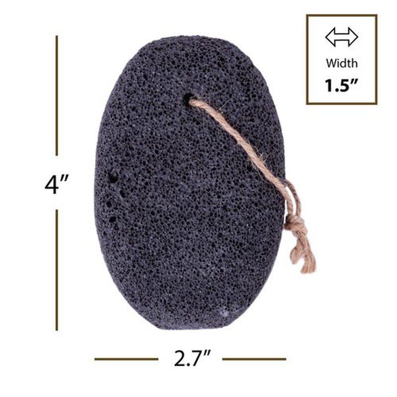 FootFitter Natural Volcanic Pumice Stone for Feet, Deep Exfoliating Scrubber Removes Calluses, Dry Skin, Cracked Heels, and Restores Smoothness
