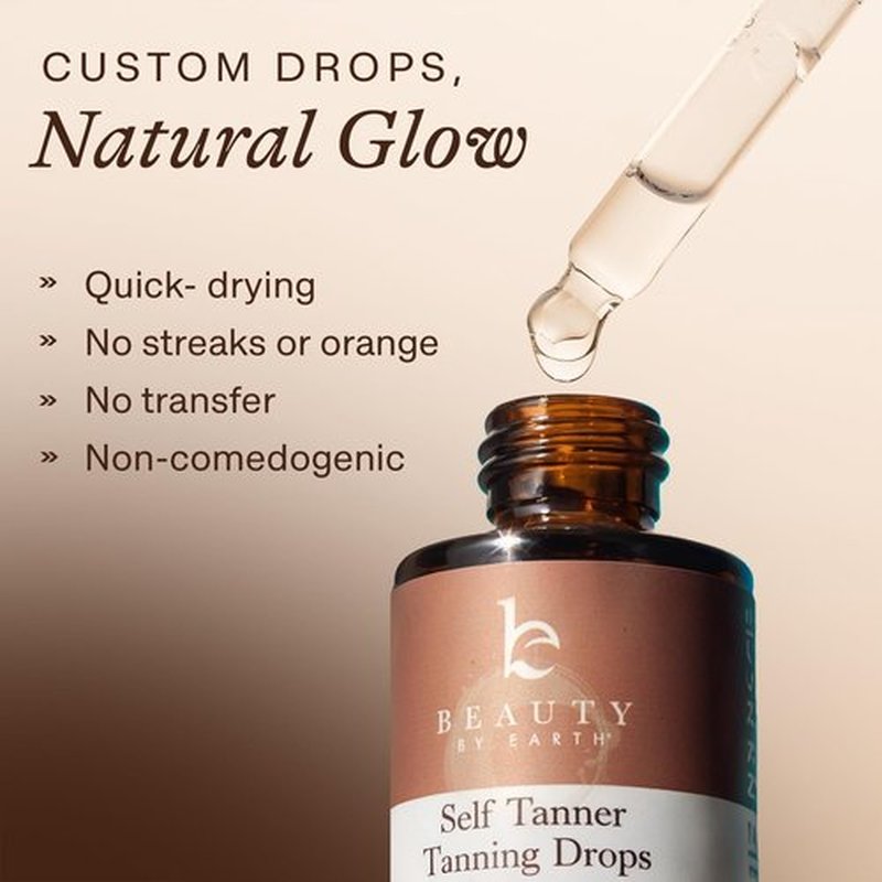 Skiennix Self Tanning Drops for Face - Organic Ultra Dark Formula for Natural Glow | USA Made, Cruelty-Free