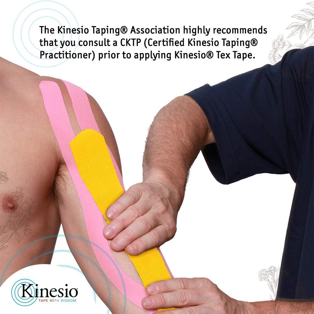 Kinesio Taping - Elastic Therapeutic Athletic Tape Tex Gold Light Touch - Fuji Purple – 2 in. x 16.4 ft