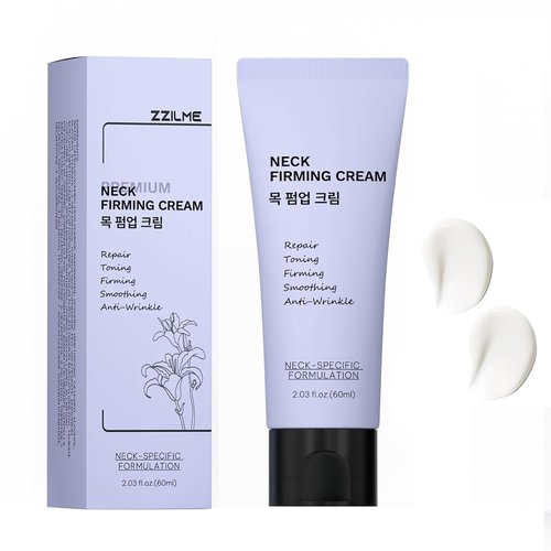 Regine Switzerland Neck Firming Cream - Peptide Lifting & Tightening Treatment for Anti-Aging - 2.03 Fl Oz