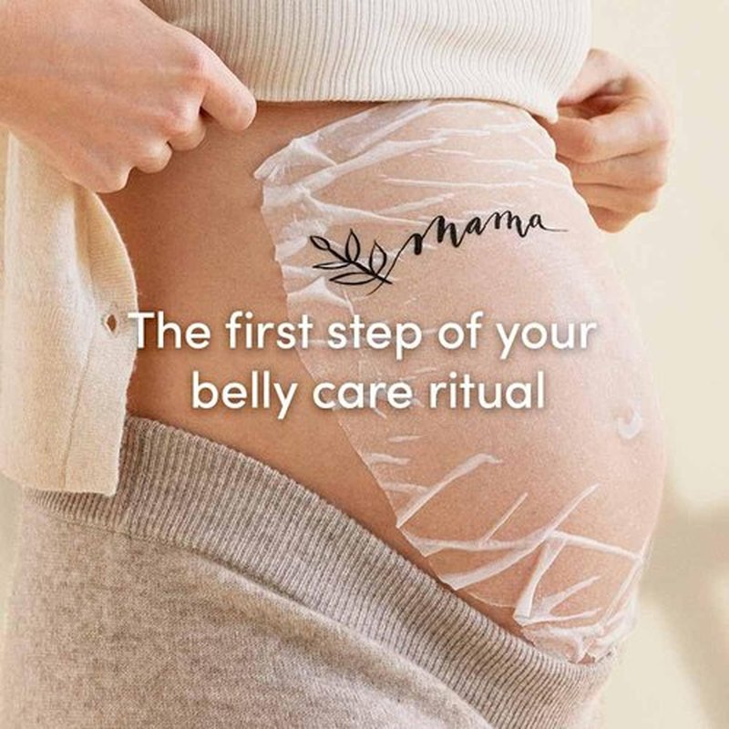 Evereden Soothing Belly Mask - Hydrating & Nourishing Pregnancy Skin Care - 4 Vegan Masks, One Size