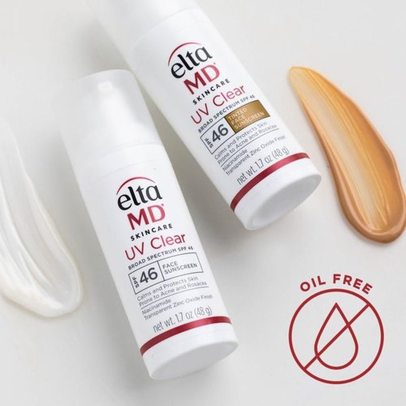 EltaMD UV Clear Face Sunscreen SPF 46 - Oil-Free Zinc Oxide Formula for Sensitive Skin