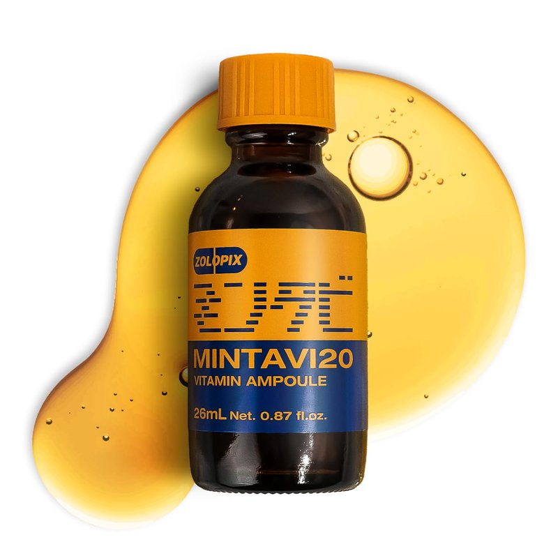 ZOLOPIX MINTAVI20 20% Vitamin C Serum with Ascorbic Acid, Alpha Arbutin & Tranexamic Acid for Brightening Dark Spots | Korean Skin Care for Radiant, Even-Toned Skin, 26ml / 0.879 fl. oz