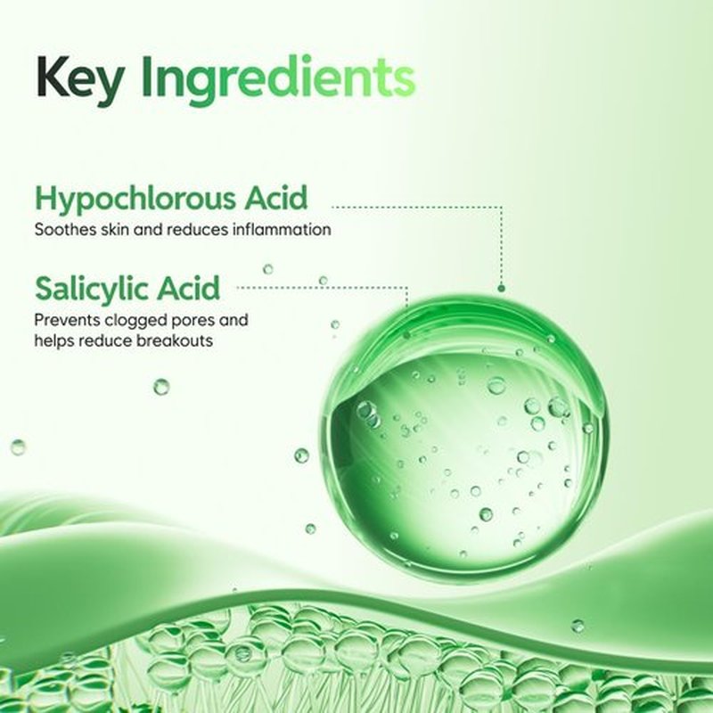 Saekdong Seoul Hypochlorous Acid Tea Tree Cica Bubble Serum – Advanced Bubble Trouble Care for Sensitive & Acne-Prone Skin, Oil Control & Skin Barrier Support, 1.01 fl oz, 30ml
