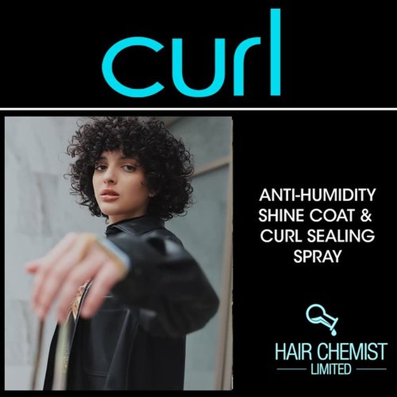 Hair Chemist CURL Anti-Humidity Shine Coat & Curl Sealing Spray - 8 oz. | Pack of 2