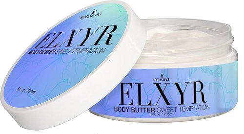 Sensuva ELXYR Body Butter - Sweet Temptation | Hydrating & Moisturizing Formula for Very Dry Skin | 8 oz.