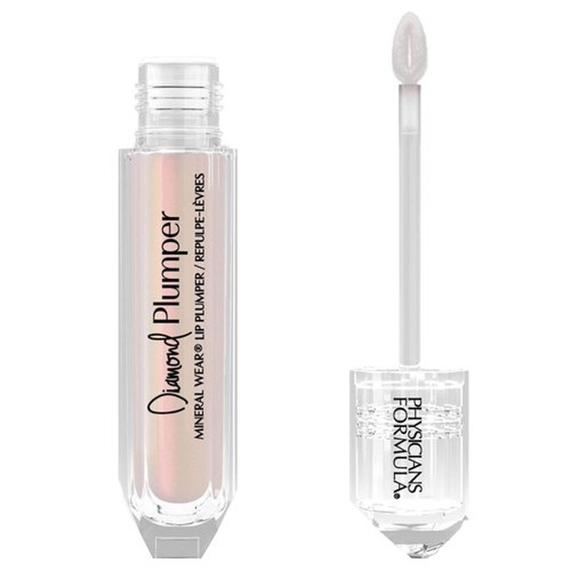 Physicians Formula Mineral Wear Lip Plumper Gloss - Dermatologist Tested, Light Pink Diamond Finish