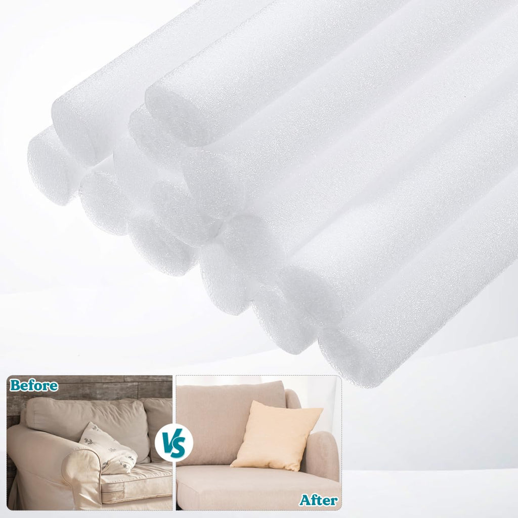 Ciieeo Slipcover Grips Sofa Gap Filler Foam Rods 14 Pack Flexible Couch Cover Sticks for Tuck-in Support Furniture Cover Fit and Cushion Protection 8.46 X 0.78 X 0.78 in
